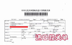進口報關單